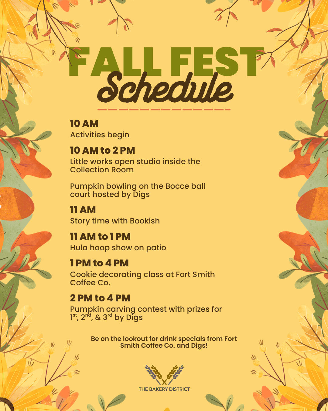 Fall Fest Schedule